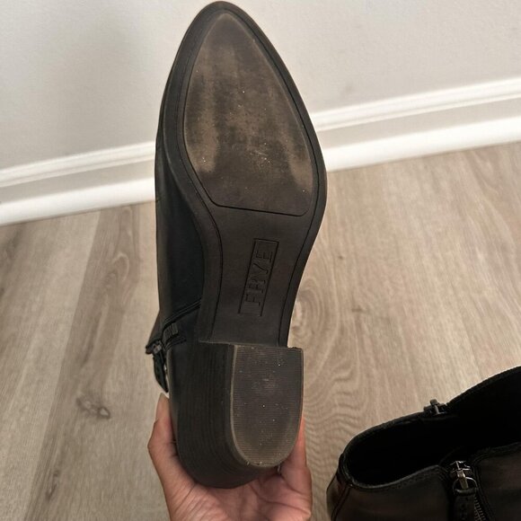 Frye Judith Double Zip Boots Womens Size 9.5M Leather Ankle Booties Classic - Picture 10 of 10